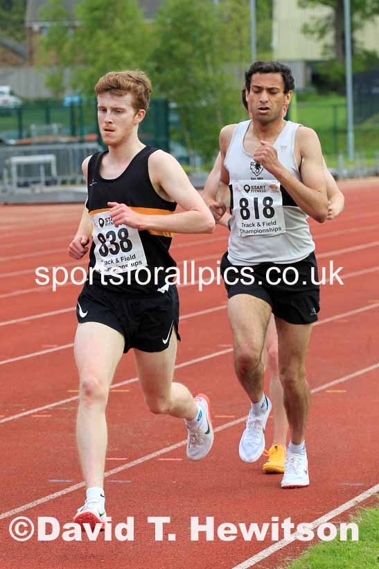 Senior Mens 5000 metres, 2023 North Eastern Track and Field Champs., Middlesbrough Sports Village, Middlesbrough. Photo: David T. Hewitson/Sports for All Pics